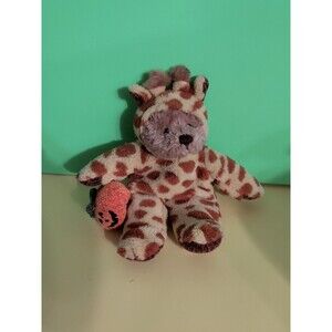 Bank of America Bean Plush Bear Giraffe Halloween Rare Promo Vintage 2000 New